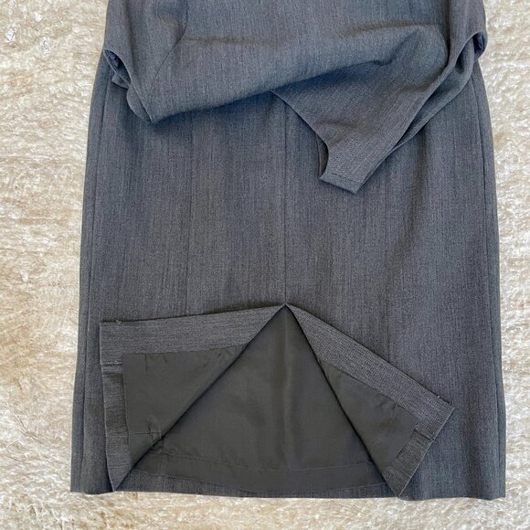 Classiques Entier Grey Lined Sheath Dress, Size 10 - Picture 9 of 10